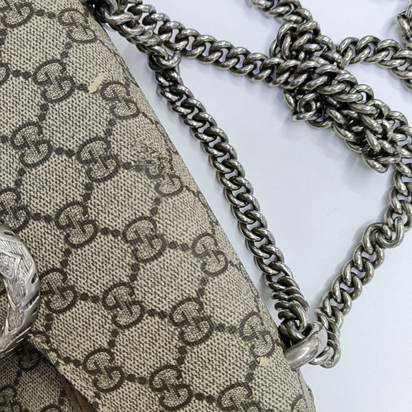 Dionysus Mini Monogram Coated Canvas Beige