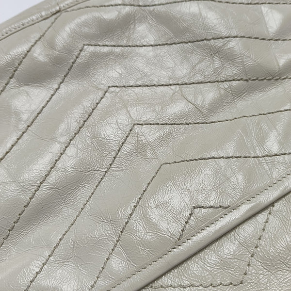 NIKI Medium Chevron Calfskin Beige