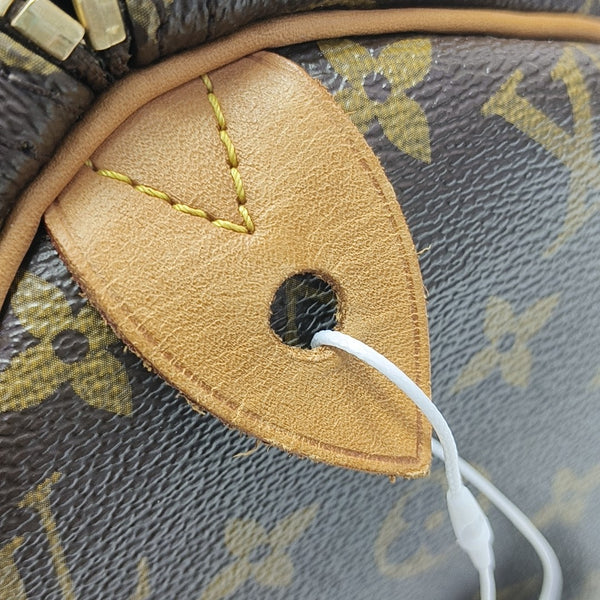 SPEEDY 30 Monogram Coated Canvas Brown
