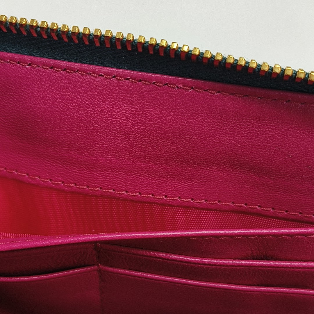 Patent Leather Wallet Green