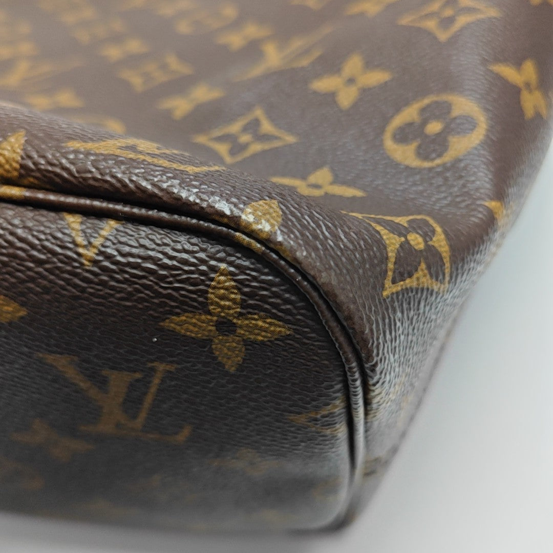 NEVERFULL MM Monogram Coated Canvas Brown