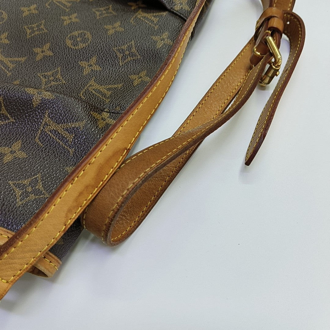 MENILMONTANT MM Monogram Coated Canvas Brown