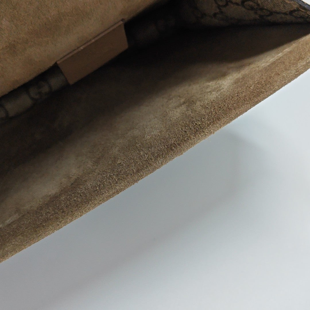 Dionysus Mini Monogram Coated Canvas Beige