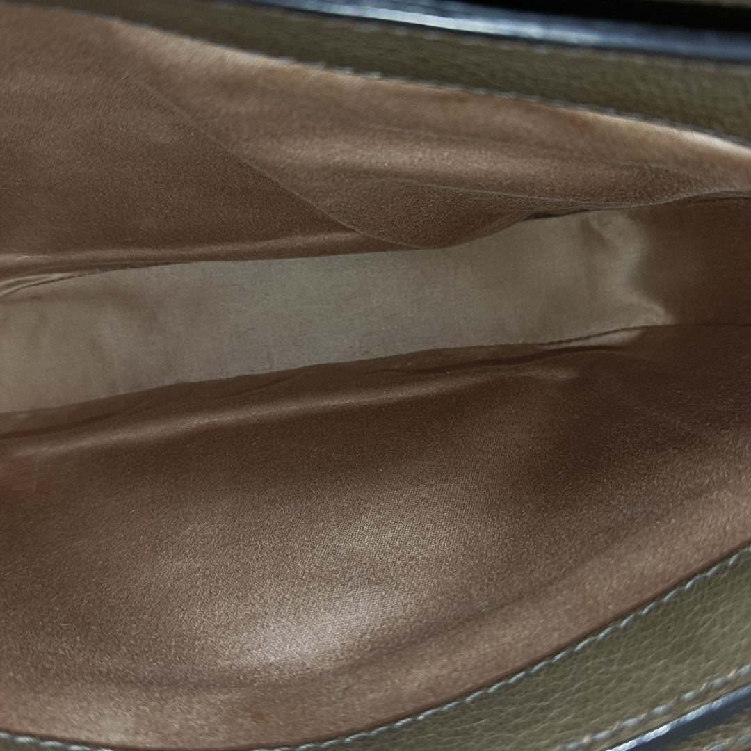 Calfskin Shoulder Bag Brown