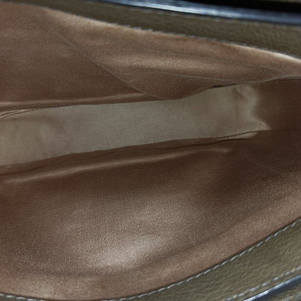 Calfskin Shoulder Bag Brown
