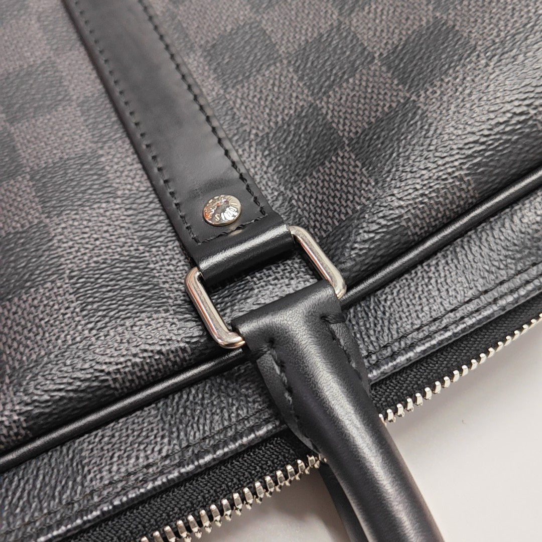PORTE-DOCUMENTS PM Damier Graphite Coated Canvas Gray