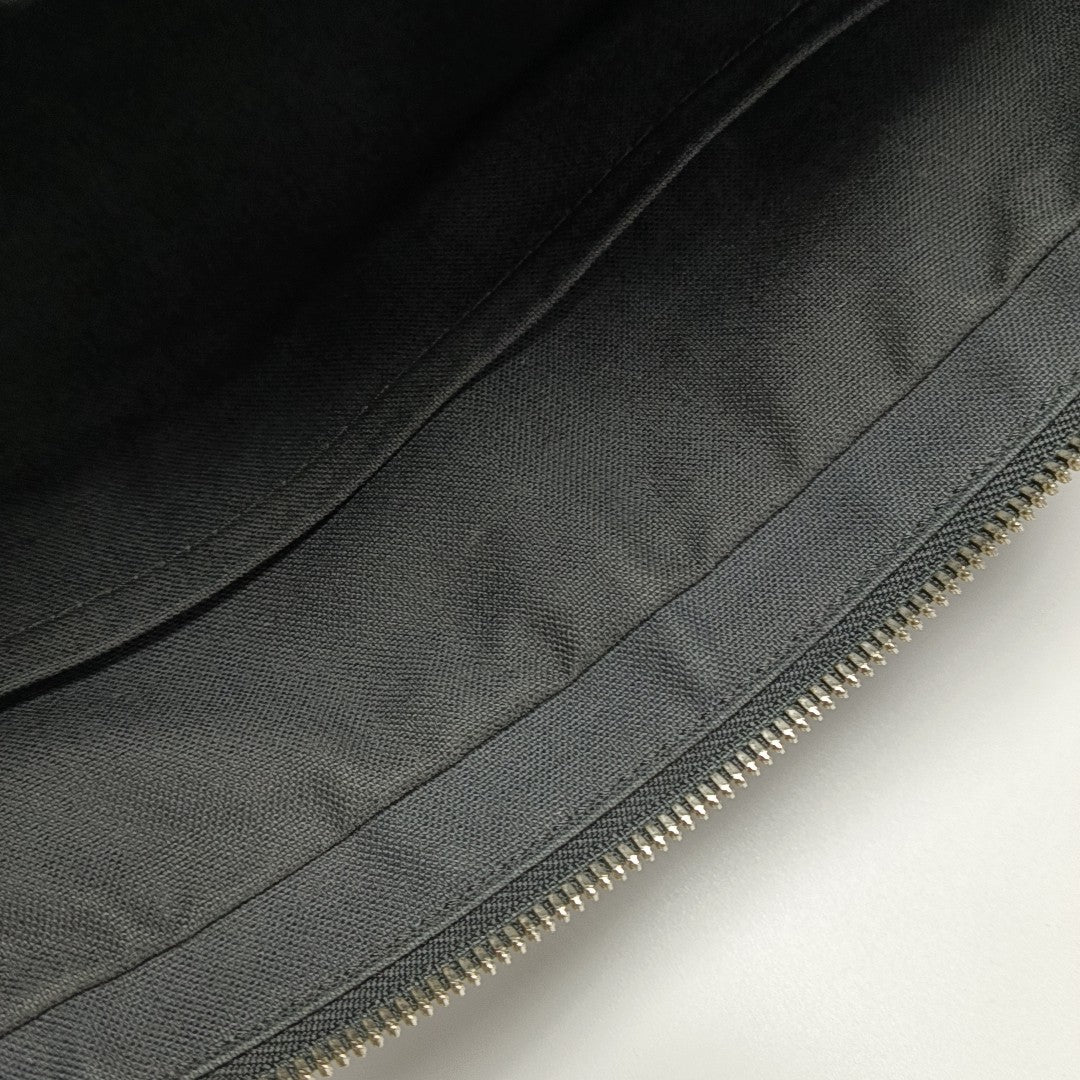 PORTE-DOCUMENTS Calfskin Gray