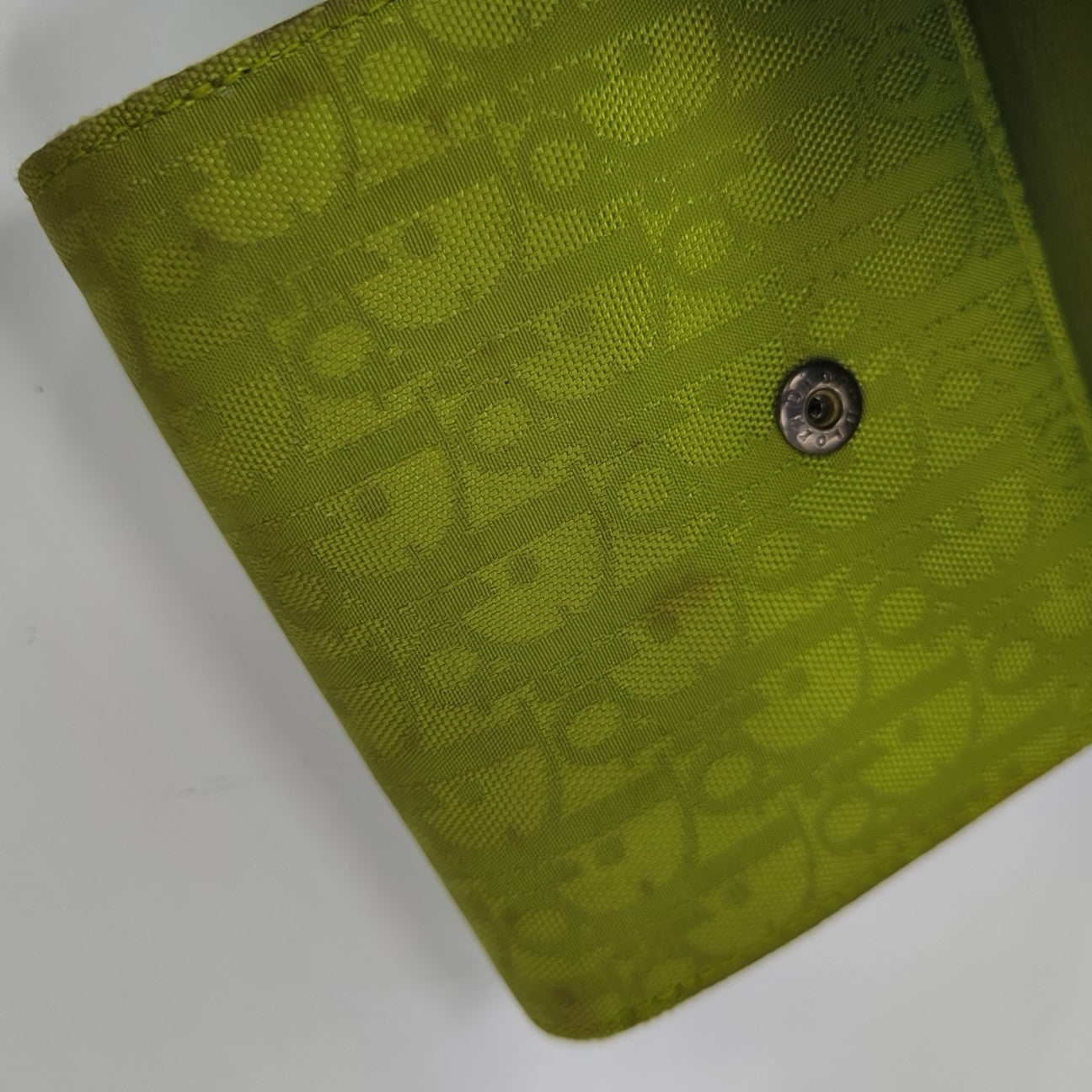 Oblique Leather Wallet Green
