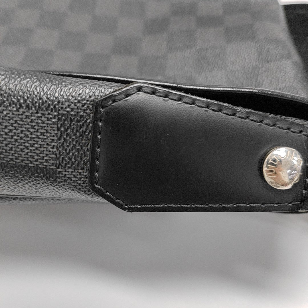 DANIEL Damier Graphite Coated Canvas Gray