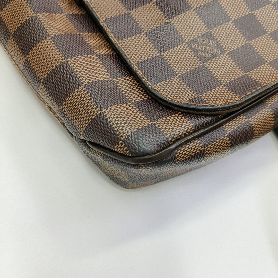 BROOKLYN Damier Ebene Coated Canvas Brown