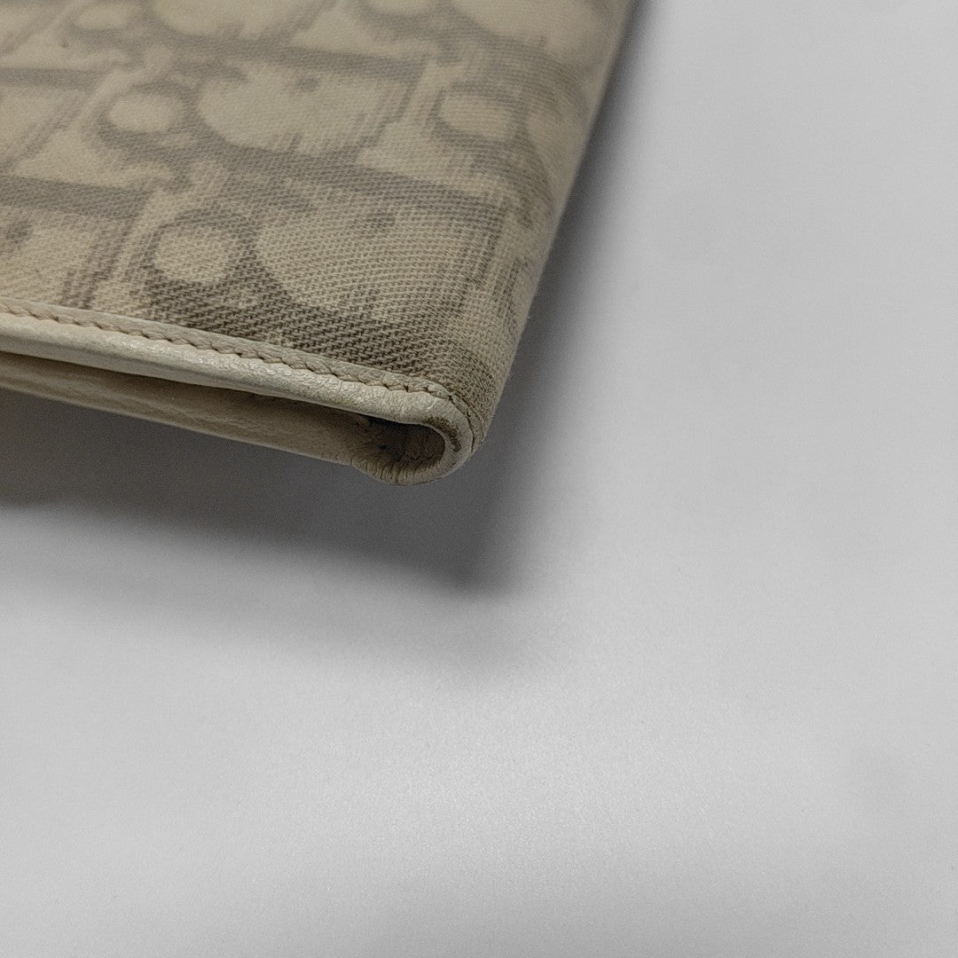 Oblique Canvas Wallet Beige