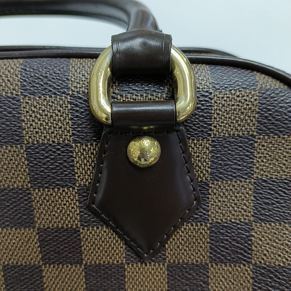 DUOMO Damier Ebene Coated Canvas Brown