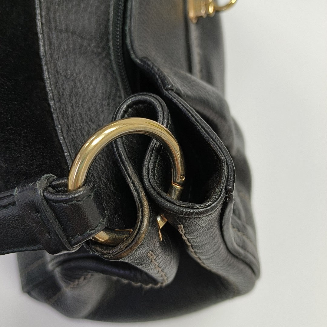 Calfskin Shoulder Bag Black