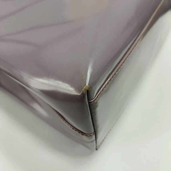 Calfskin Top Handle Bag Purple