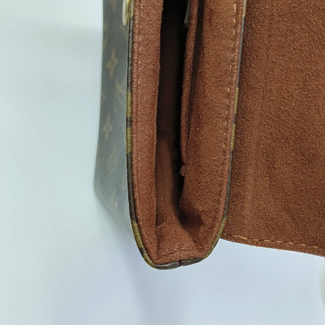 LOCKY BB Monogram Coated Canvas Brown