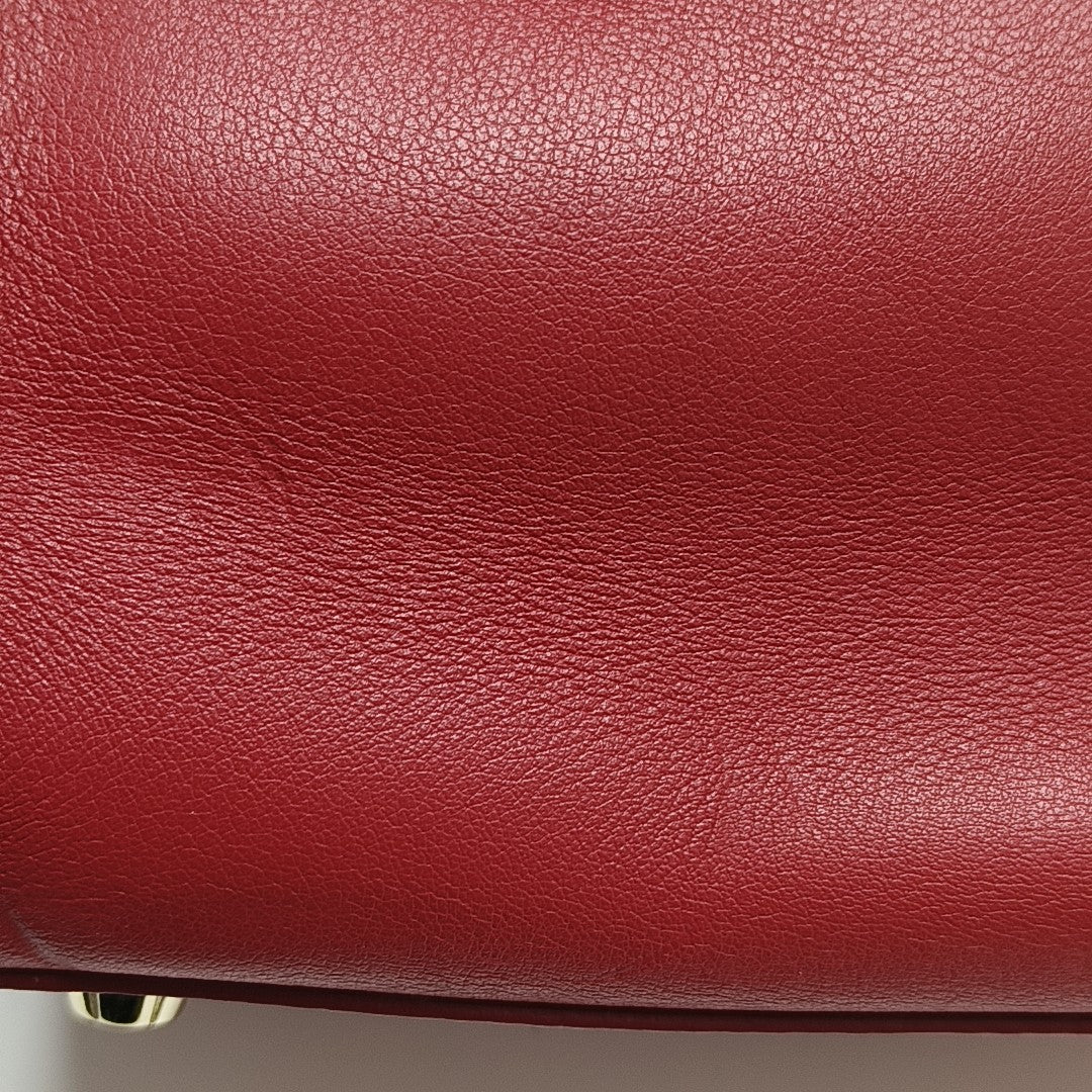 Calfskin Tote Bag Red