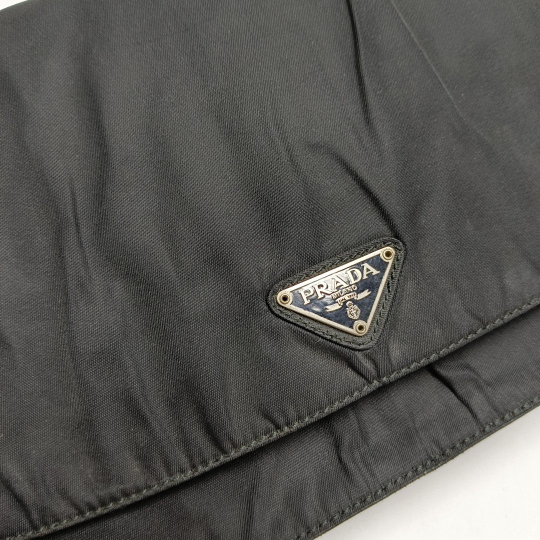 Nylon Shoulder Bag Black