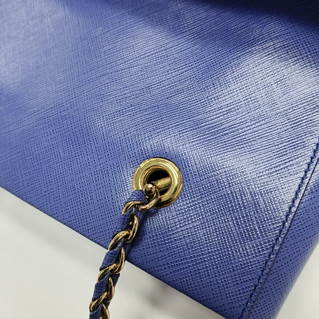 Calfskin Tote Bag Blue