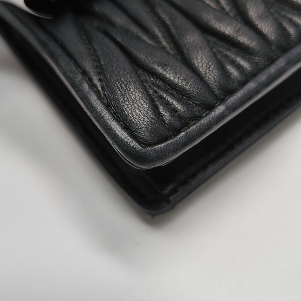 Matelassé Quilted Lambskin Black
