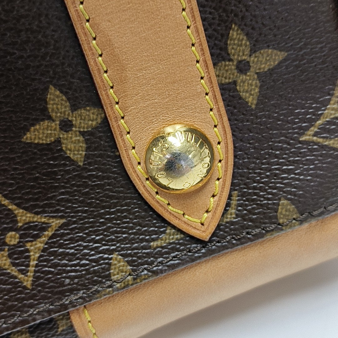 RETIRO NM Monogram Coated Canvas Brown