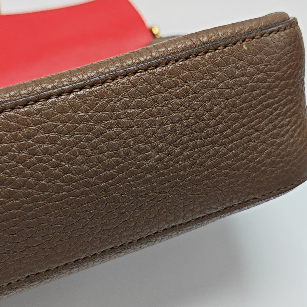 Baguette Calfskin Brown