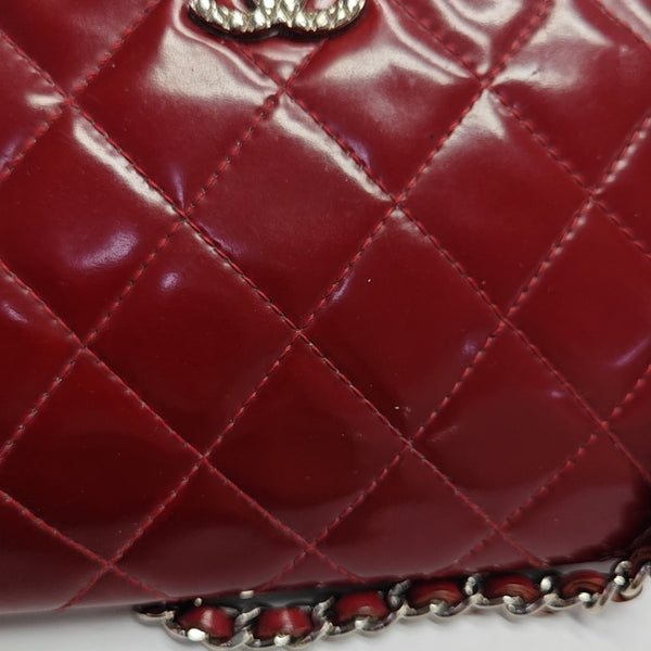 WOC Quilted Patent Leather Red