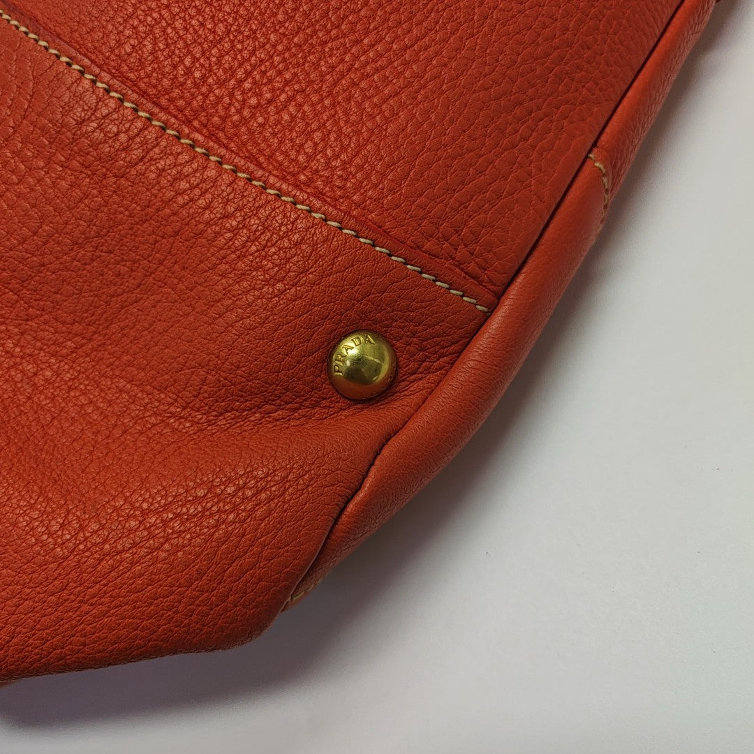 Calfskin Tote Bag Red