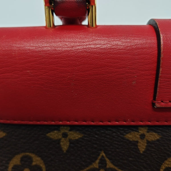LOCKY BB Monogram Coated Canvas Red
