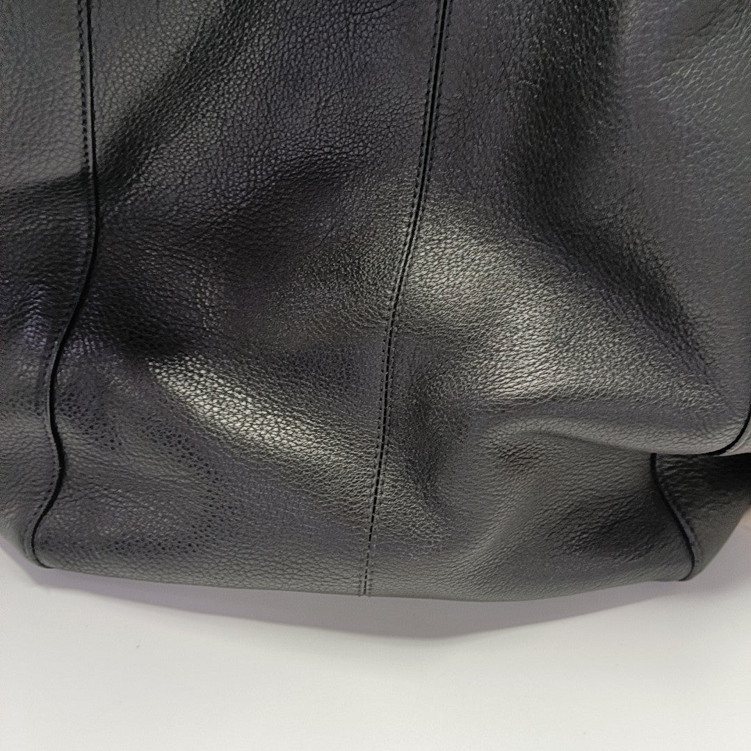 Calfskin Shoulder Bag Black