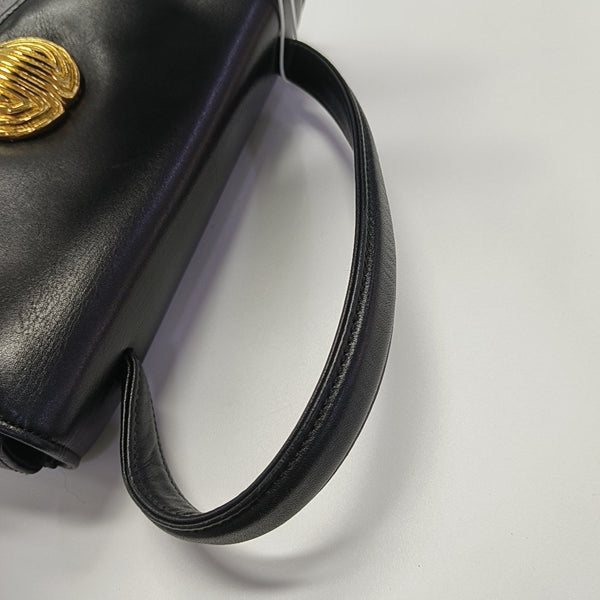 Calfskin Shoulder Bag Black