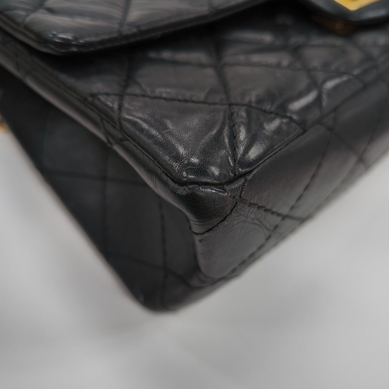 2.55 227 (jumbo) Quilted Calfskin Black