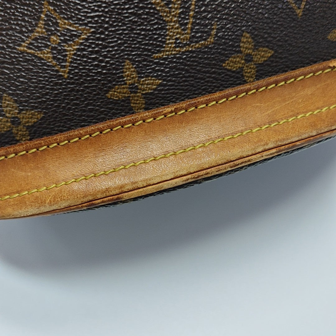 BUCKET PM Monogram Coated Canvas Brown