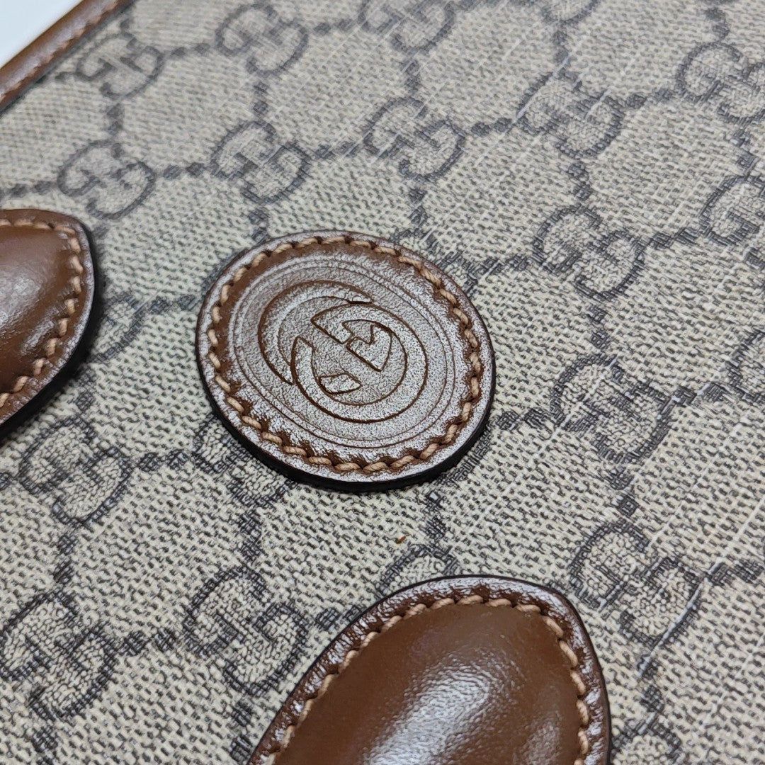 Retro Mini Monogram Coated Canvas Beige