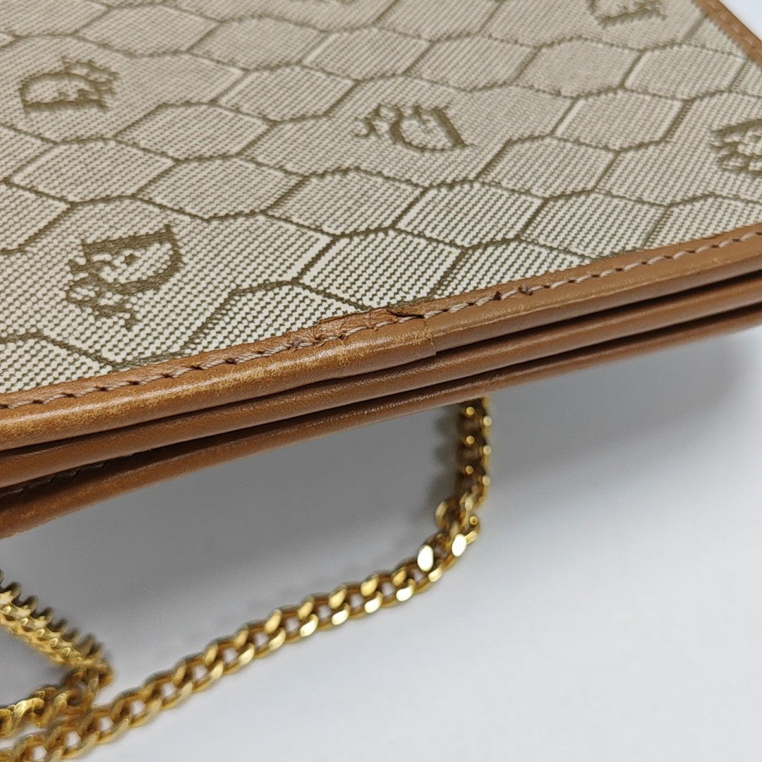 Vintage Honeycomb Coated Canvas Brown