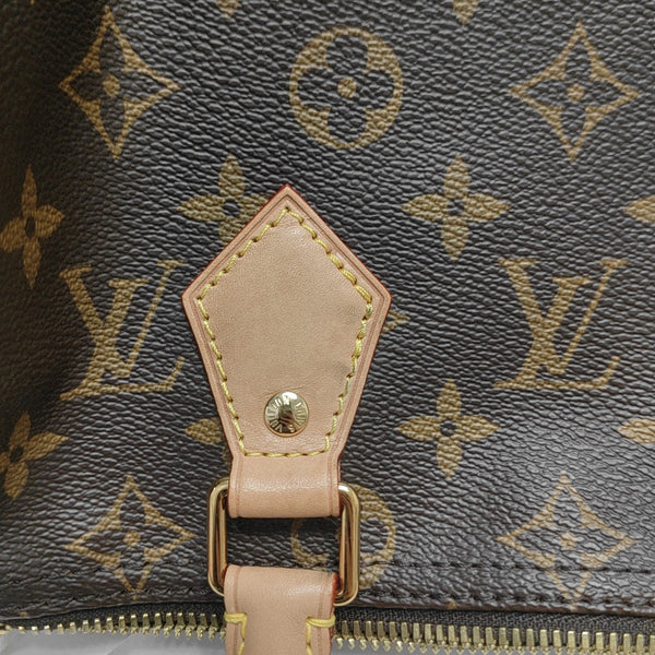 SPEEDY 25 Monogram Coated Canvas Brown