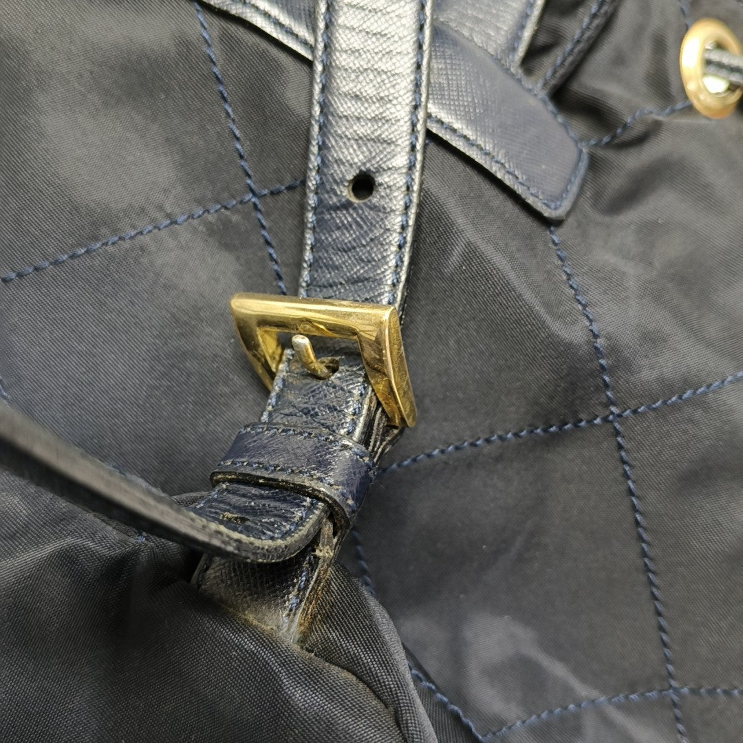 Vela Quilted Nylon Blue