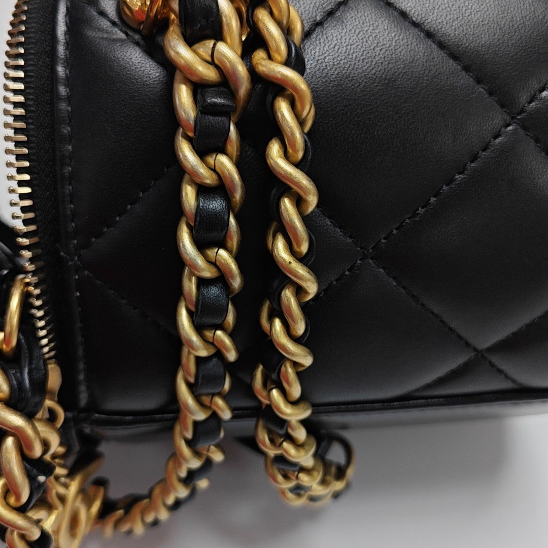 Quilted Lambskin Black