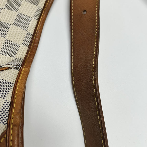 GALLIERA GM Damier Azur Coated Canvas White