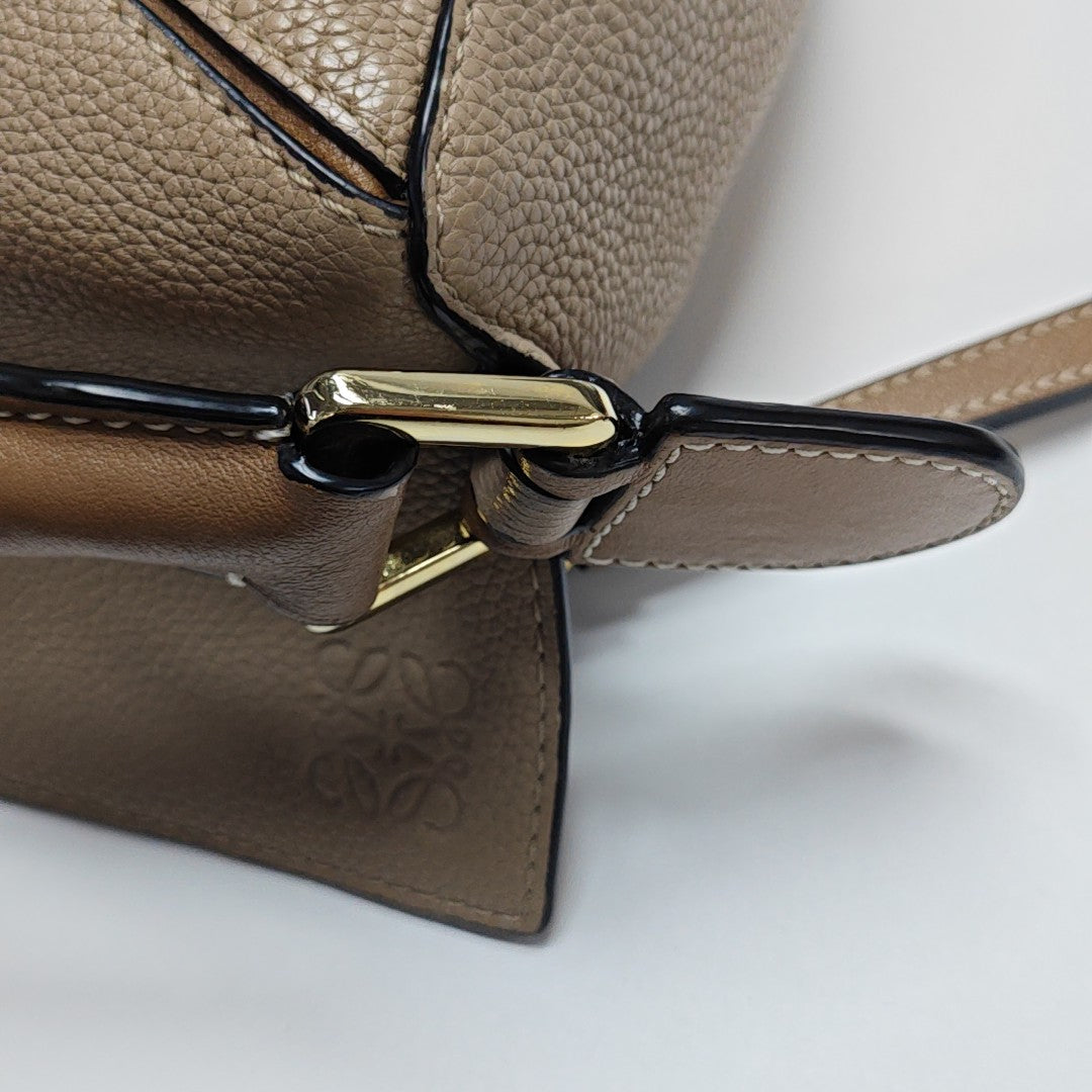 Puzzle Small Calfskin Beige