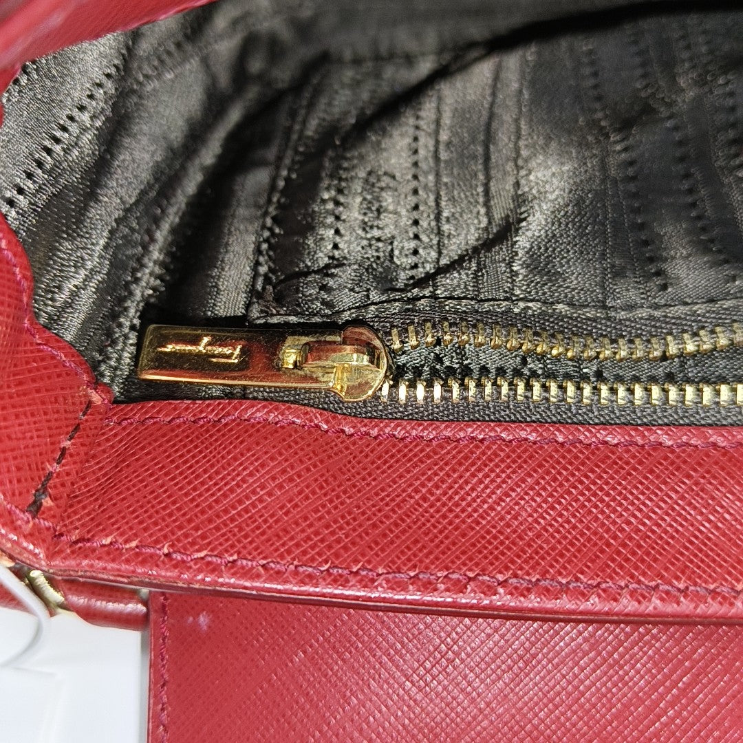 Gancini Calfskin Red