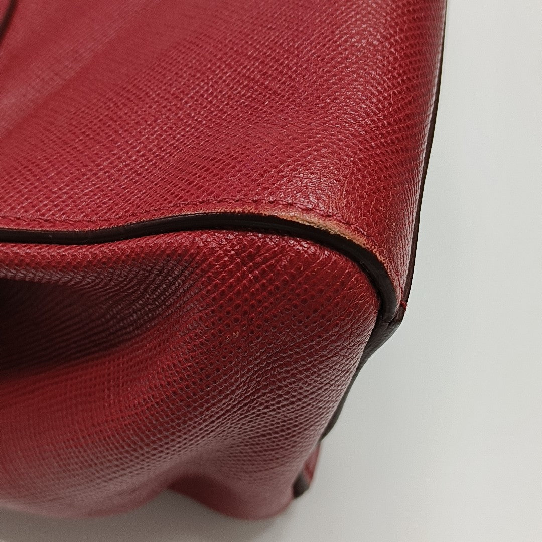 Calfskin Shoulder Bag Red