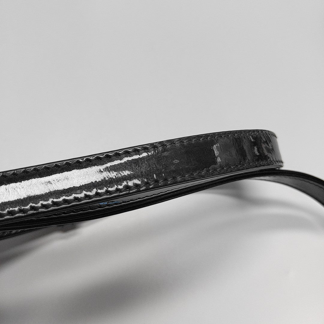 Lady Dior Mini Cannage Patent Leather Black