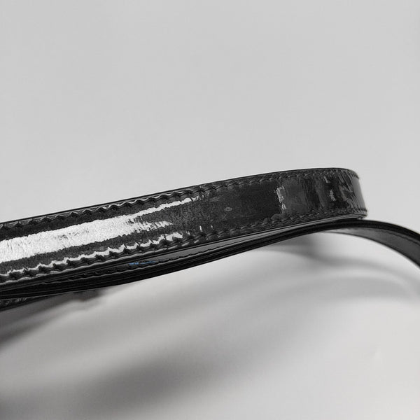 Lady Dior Mini Cannage Patent Leather Black