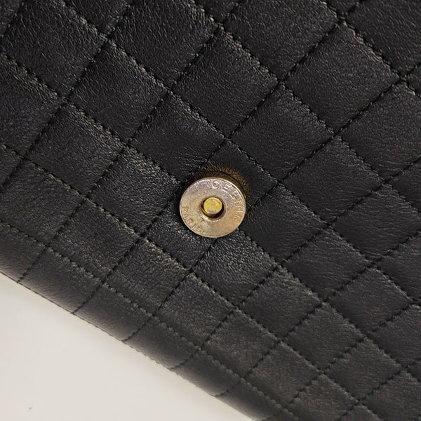 Quilted Calfskin Shoulder Bag Black