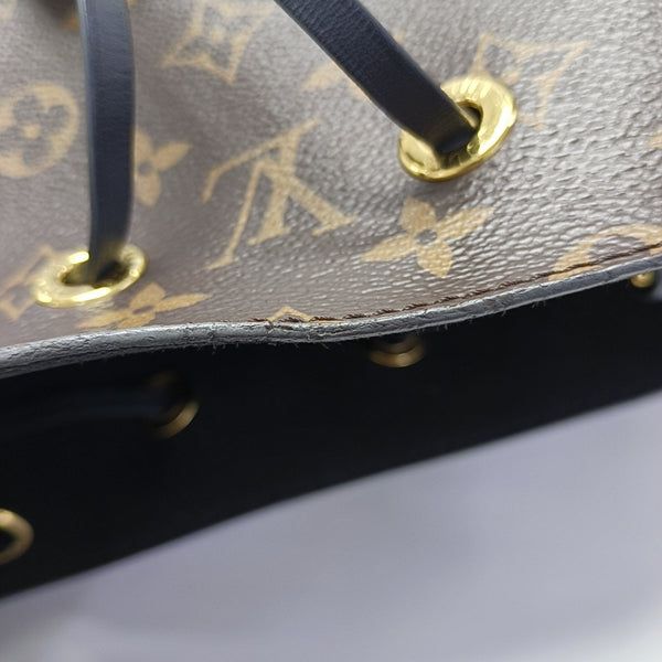 NÉONOÉ MM Monogram Coated Canvas Brown