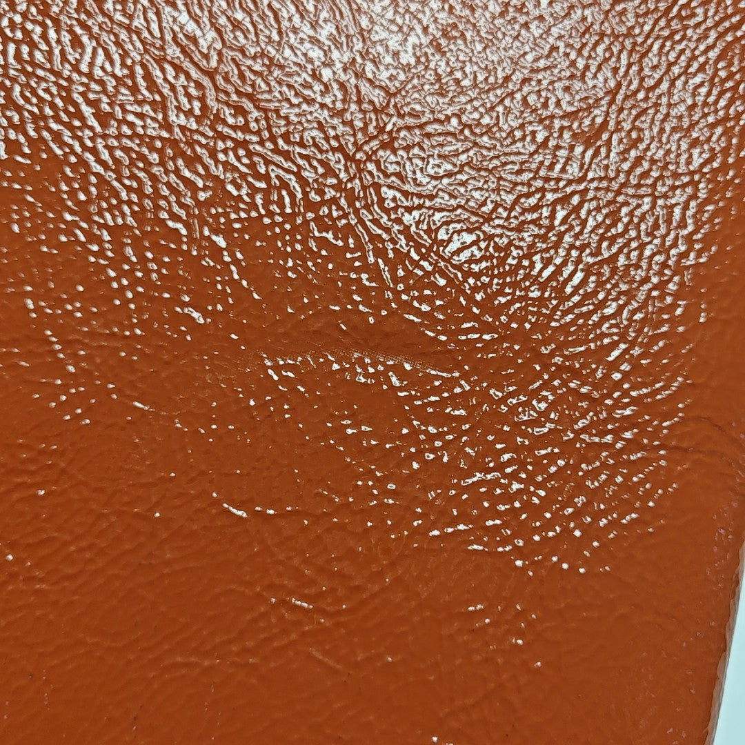 BELLE JOUR Quilted Patent Leather Orange