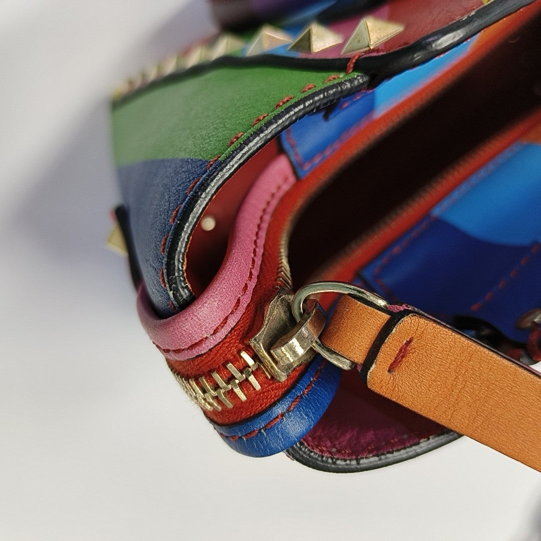 Rockstud Mini Calfskin Multicolor