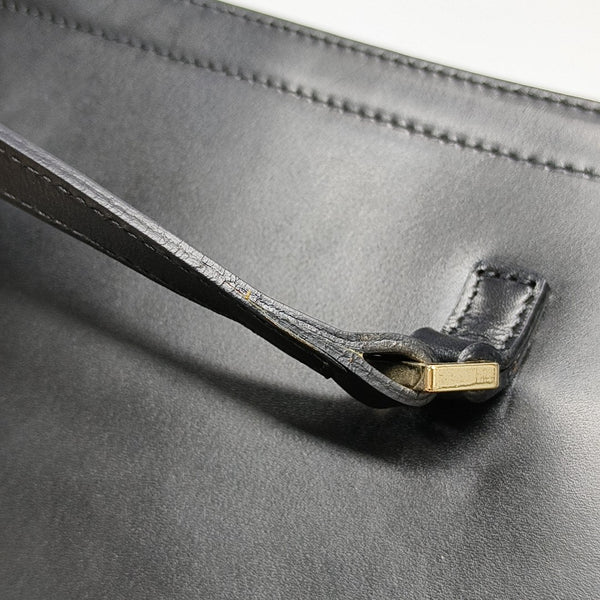 Calfskin Top Handle Bag Black