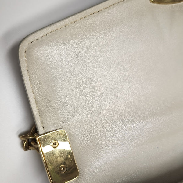 Miu Confidential Quilted Denim Blue