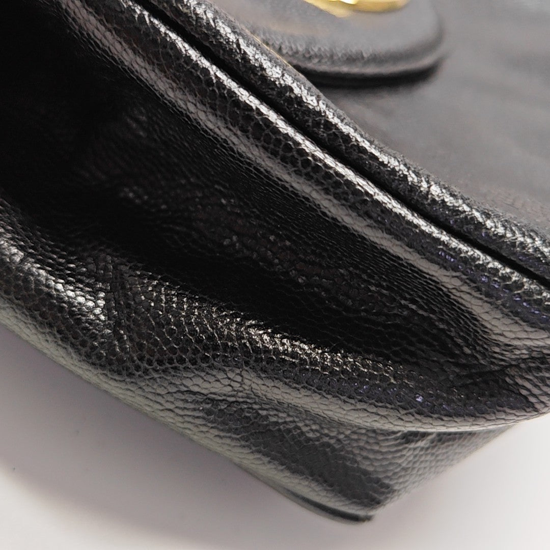 Calfskin Shoulder Bag Black